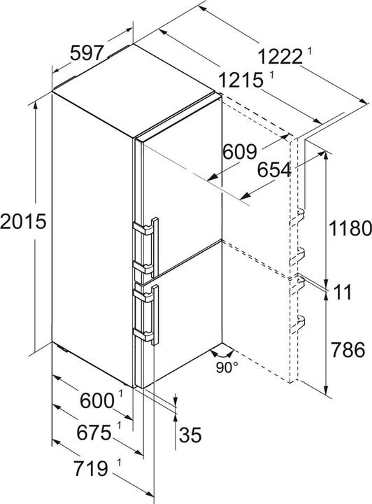 Actual product image Liebherr CBNbsa10 575i-1 (362 l)