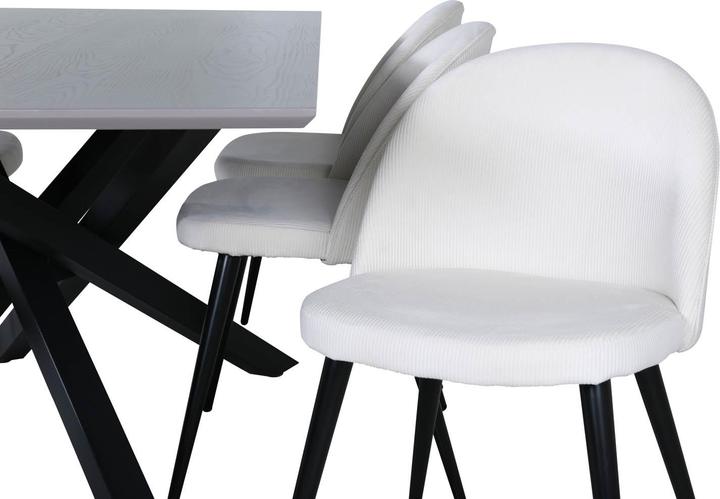 Actual product image Ebuy24 Piazza 22 dining set (7-piece) (Steel, Wood)