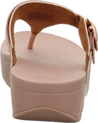 Actual product image Fitflop Lulu Adjustable Leather Toe Post Sandal (38)