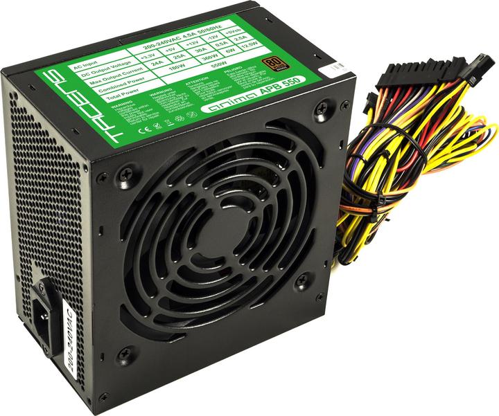 Actual product image Tacens APB550 Power Supply 550 W 20+4 pin ATX Black (550 W)