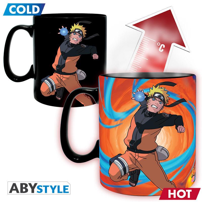 Abystyle Multicolore Naruto Shippuden - Tazza Con Cambio Di Calore - 460 Ml - Duel, Tazze,