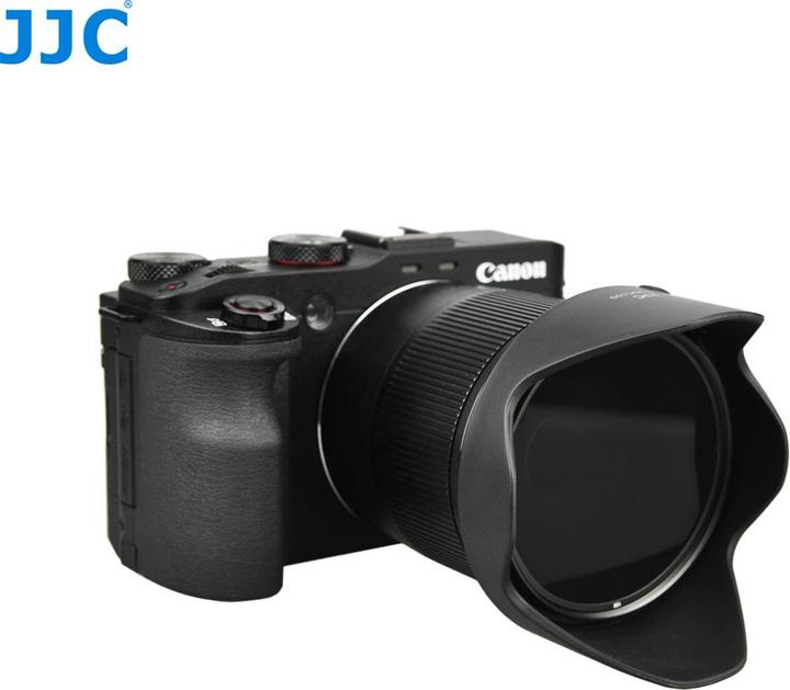 Produktbild JJC LH JDC100 zonnekap (Canon LH DC100 + Canon FA DC67B filter adapter ring)