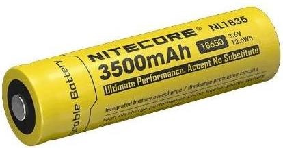 Actual product image Nitecore 18650 USB battery 3500mAh NL1835r