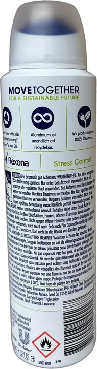 Immagine prodotto Rexona 150 ml Di Deodorante Spray Antistress (Getto vaporizzato, 150 ml)