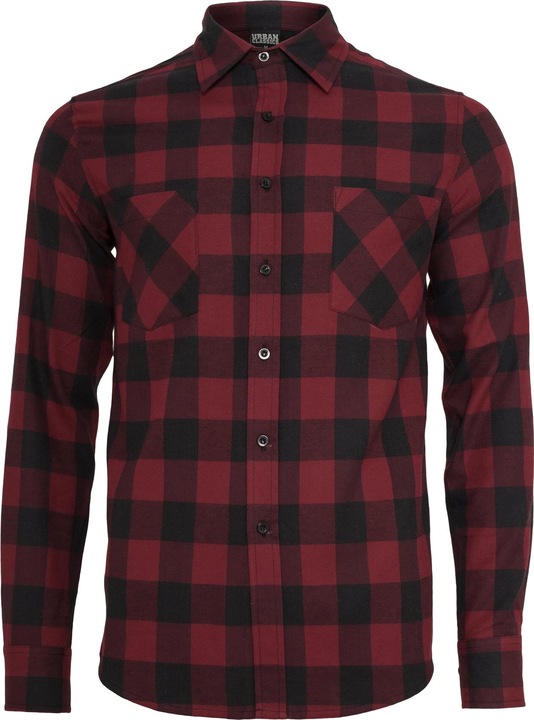 Urban Classics Langarmhemd Checked Flanell