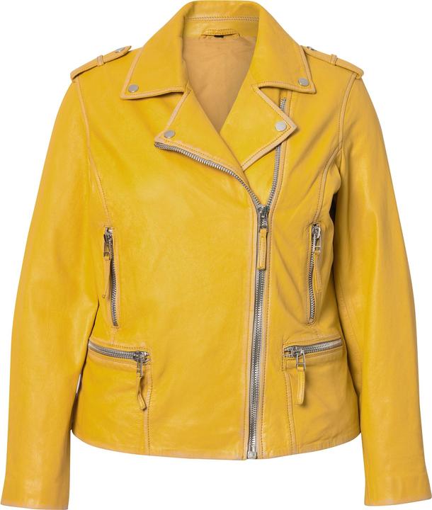 Produktbild Angel of Style Leder-Bikerjacke, echtes Leder, Farbe, Langarm (54)