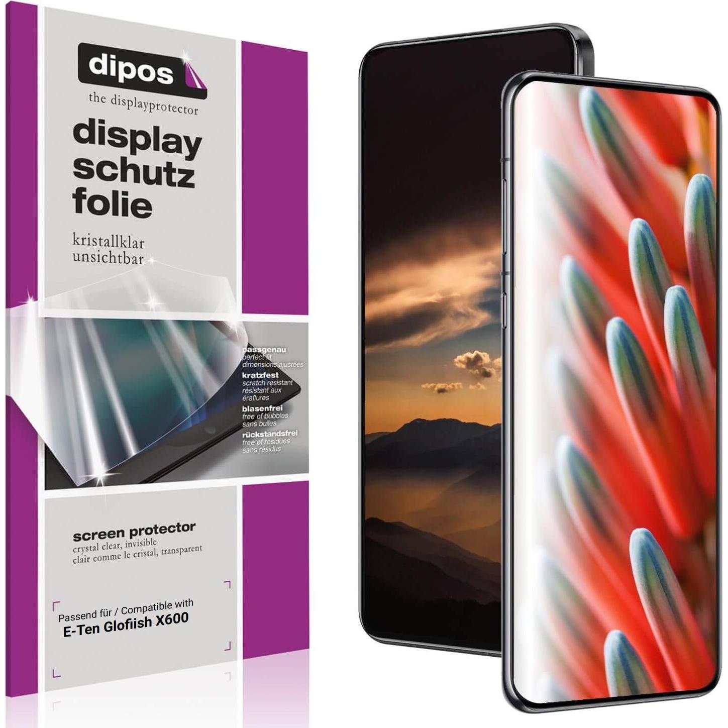 Dipos Schutzfolie Klar für E-Ten Glofiish X600, MP3 + Media-Player Zubehör