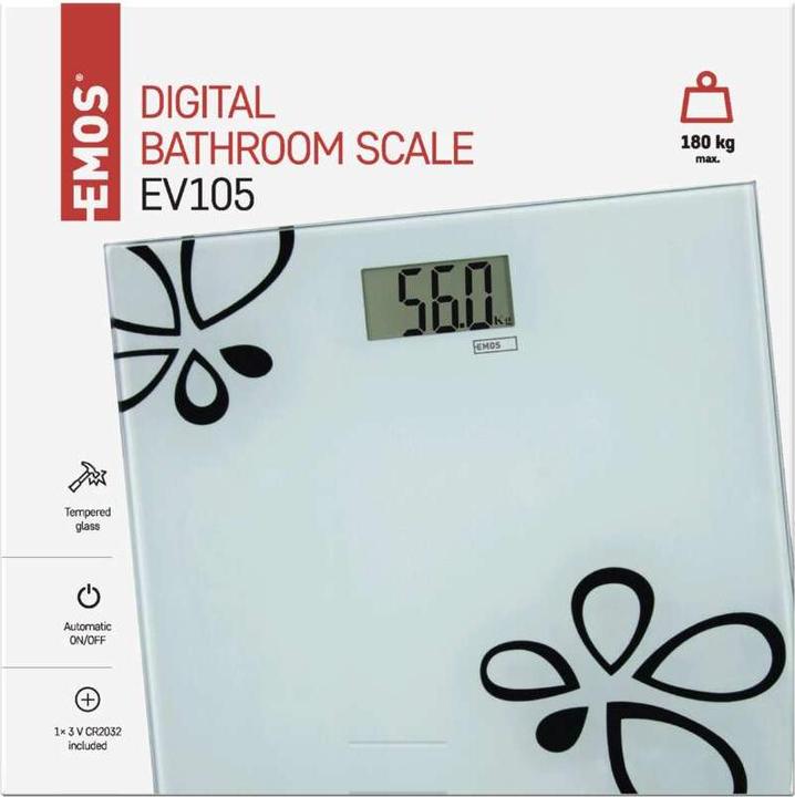 Immagine prodotto Emos Bilancia pesapersone digitale EV105 (180 kg)