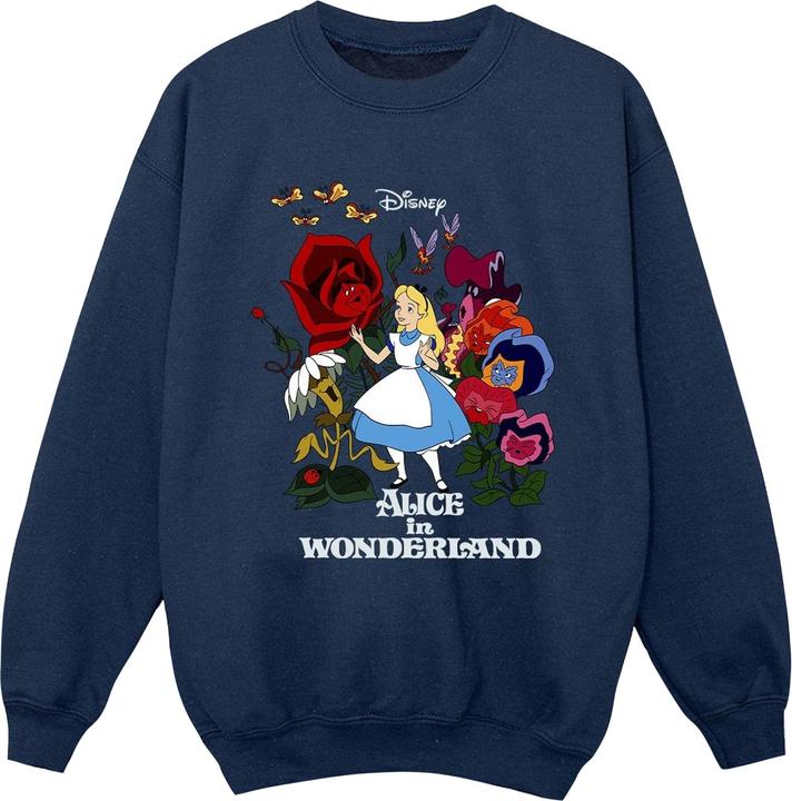 Produktbild Disney Jungen Alice im Wunderland Blumen Sweatshirt (104)