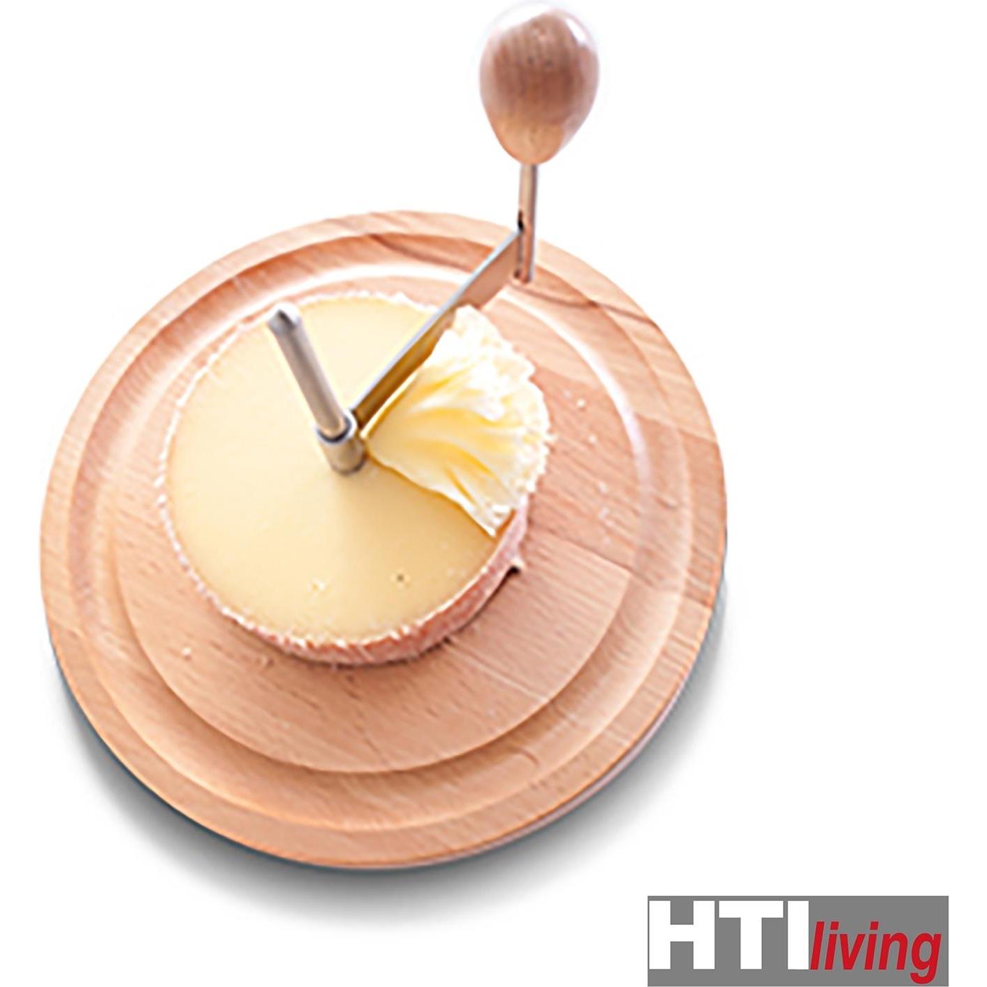 Thumbnail - neuetischkultur Käseschneide-Set mit Haube, Küchenreibe, Braun