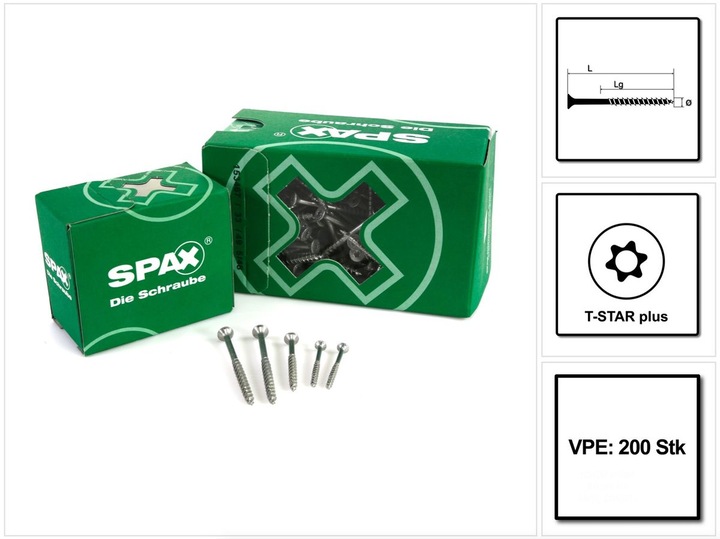 Immagine prodotto Spax Viti universali (200 Viti per pezzo)