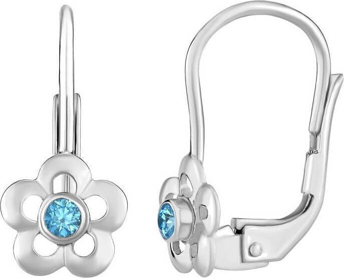 Immagine prodotto Silvego Orecchini in argento con pietre naturali di topazio Swarovski® SILVEGOB70164B (Argento 925)