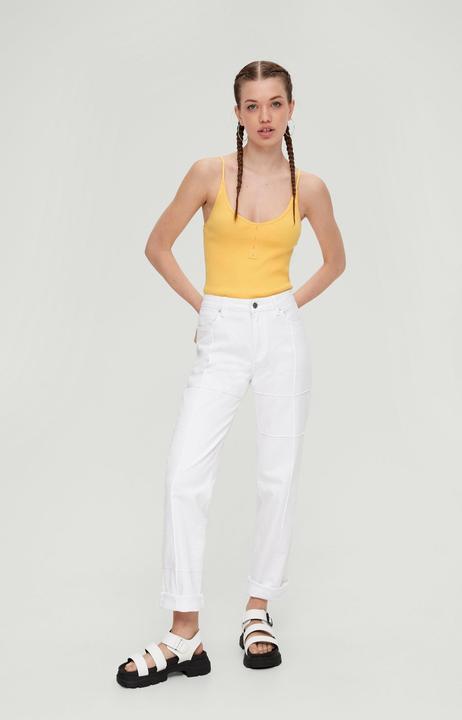 Image du produit s.Oliver Strickpullunder Crop Top aus Viskosemix (XL)