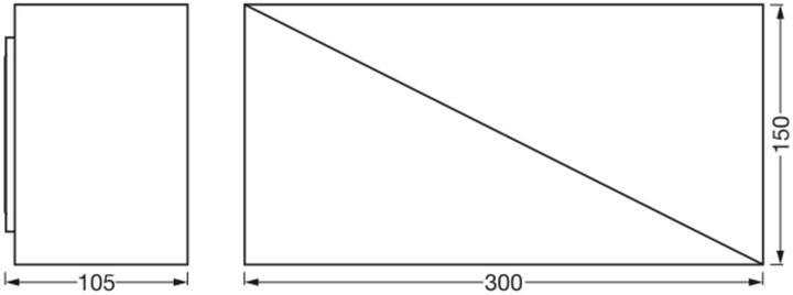 Produktbild Osram SMART+ Matter Wall Swan 300x150mm Tunable White (1700 lm)