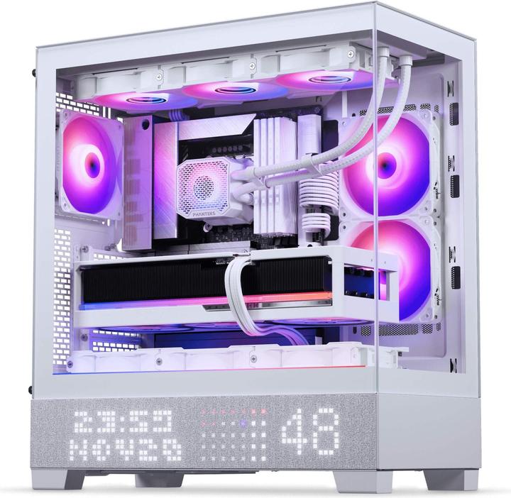 Actual product image Phanteks Boitier Moyen Tour E-Atx Xt View Matrix RGB Avec Panneaux Vitrés (Blanc) (ATX, E-ATX, mATX, Mini-ITX)
