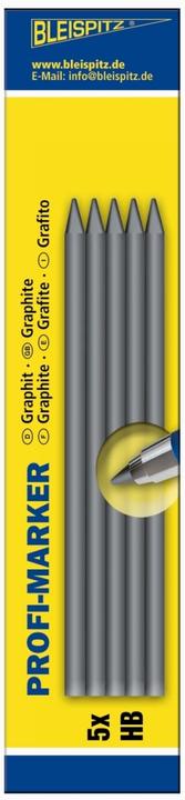 Actual product image Bleispitz Replacement refill for professional marker (5 pcs., 5.60 mm, HB)