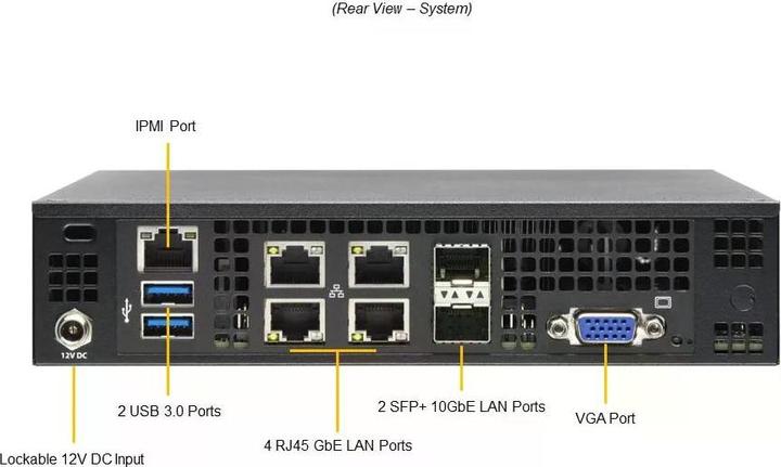 Immagine prodotto Supermicro Barebone IoT SuperServer SYS-E200-12A-4C