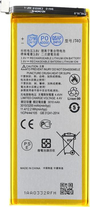 Actual product image OEM MPS battery JT40 for Motorola Moto G6 Plus
