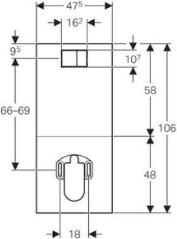 Produktbild Geberit Designplatte für AquaClean WC-Komplettanlage