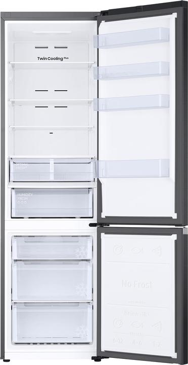 Produktbild Samsung RB38C607AB1/EF - Koel-vriescombinatie - Zwart - Met Wi-Fi (387 l)