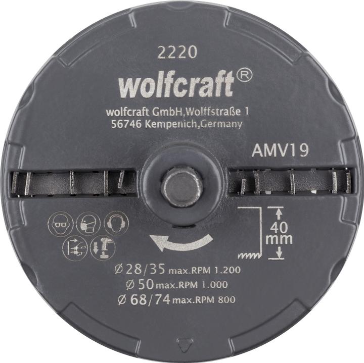 Produktbild wolfcraft 1 Profi-Lochsägen-Set ø28,35,50,68,74mm (75 mm)