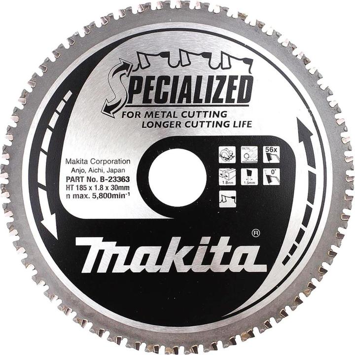 Immagine prodotto Makita Lama SPECIALIZED 185/30 per sega per metallo