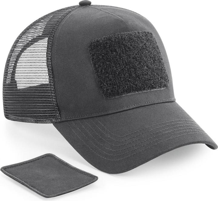 Image du produit Beechfield Casquette filet réglable à l'arrière avec patch amovible (Taille unique)