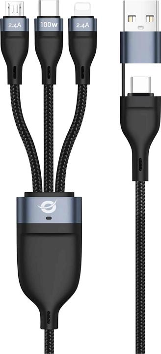 Actual product image Conceptronic 3in1 (1.50 m, USB 2.0, 100 W)