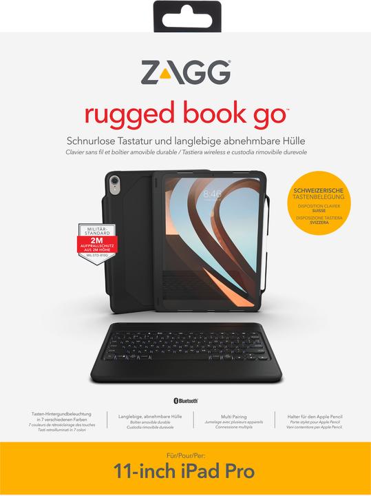 Produktbild Zagg Slim Book Go (CH)