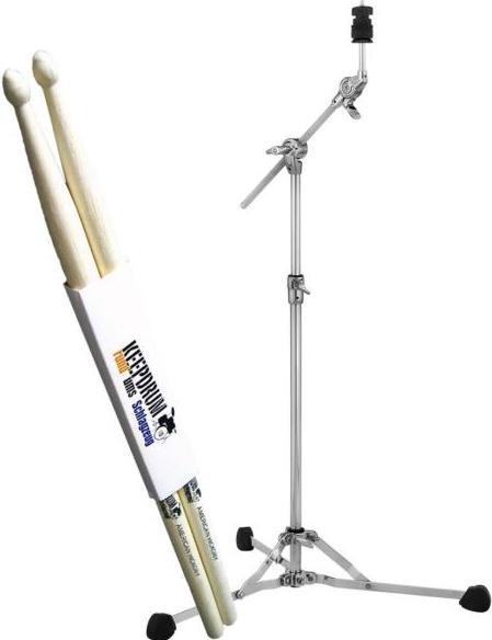 Pearl BC-150S cymbal stand with drum sticks (Drum set)