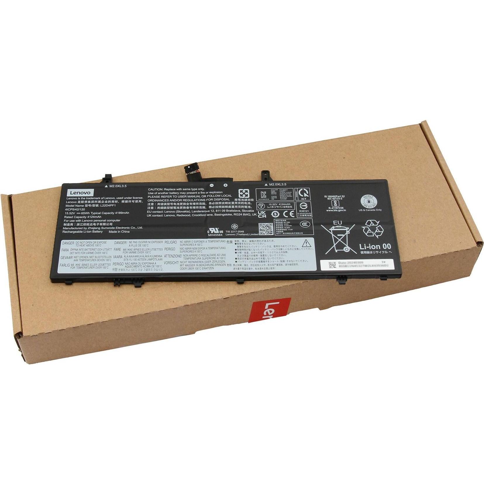 Lenovo 5B11J63619 (4 Zellen, 4189 mAh), Notebook Akku