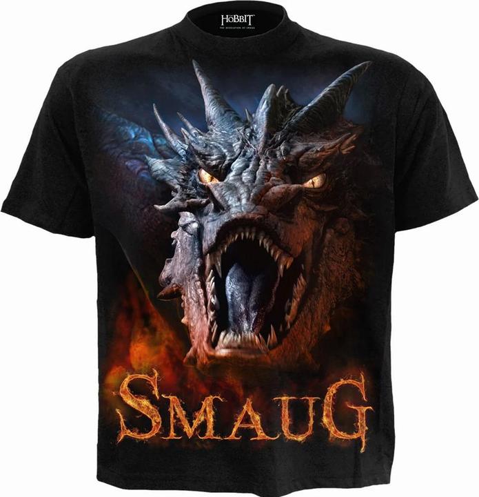 Image du produit Spiral T-shirt Smaug The Hobbit Turn Up Femme/Ladies (M)