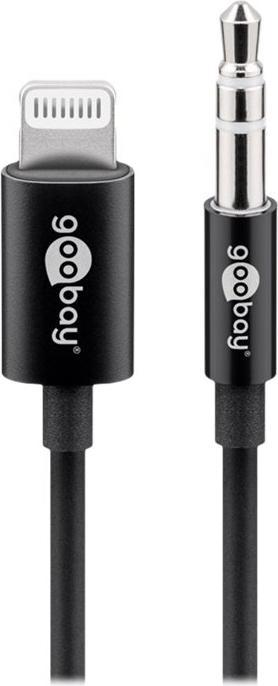 Produktbild Goobay 3.5mm Klinke – Lightning (1 m, Lightning, 3.5mm Klinke (AUX))