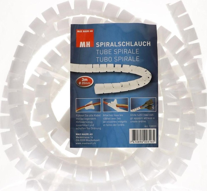 Image du produit Max Hauri Cable Home cable management set : small box + safety line + spiral conduit