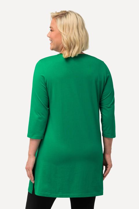 Produktbild Ulla Popken Longshirt, A-Linie, V-Ausschnitt, 3/4-Arm (68)