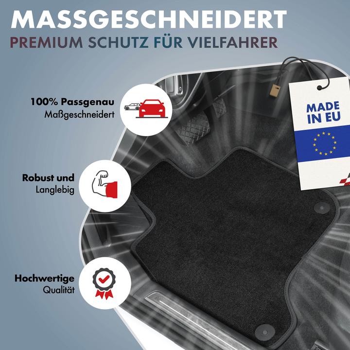 Image du produit Walser Premium Fussmatten für Suzuki SX4 S-Cross BJ 10/2013 - heute (2 tapis avant + 2 tapis arrière)