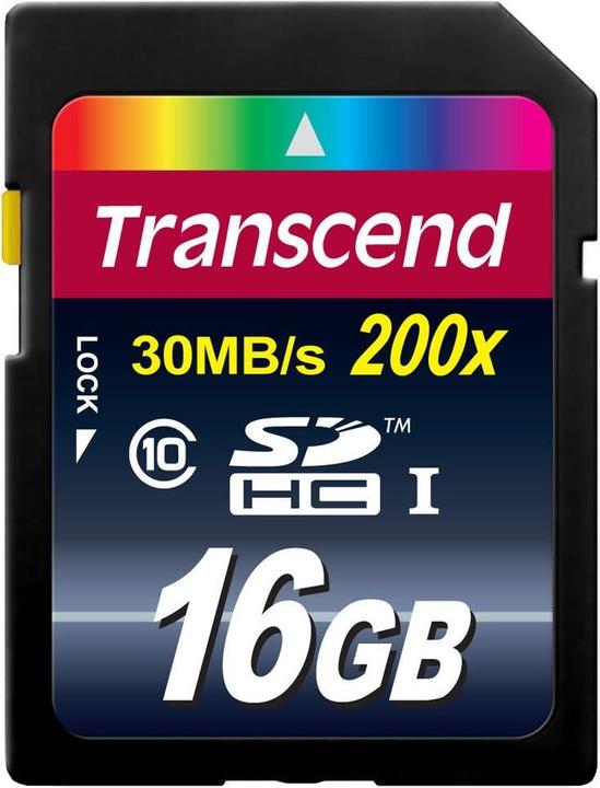 Produktbild Transcend SDHC 200x (16 GB, SDHC, U1, UHS-I)