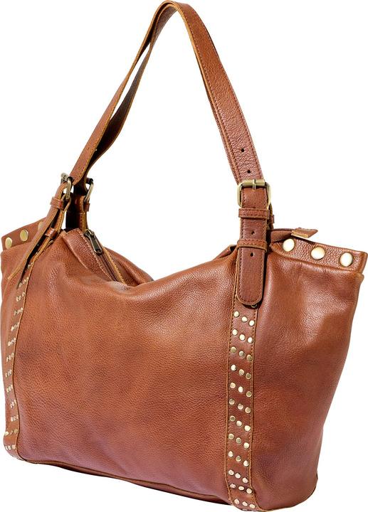 Actual product image Joe Browns Studded Buckle Washed Leather Bag