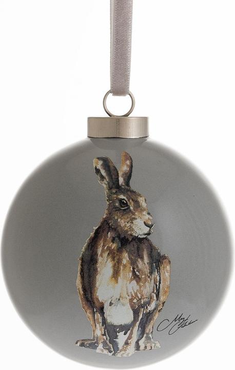 Actual product image Meg Hawkins Ceramic Hare Bauble (1x)