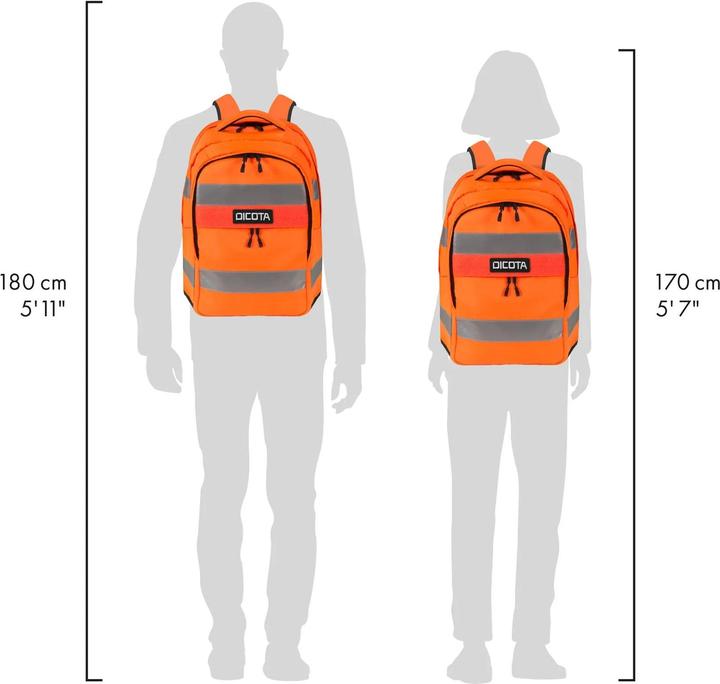 Image du produit Dicota Sac à dos HI-VIS 25 litres Orange (25 l)