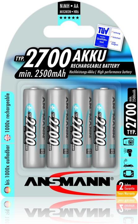 Produktbild Ansmann Premium (4 Stk., AA, 2500 mAh)