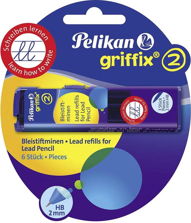 Productafbeelding Pelikan Griffix potloodstiften (2 Pcs., 2 mm, HB)