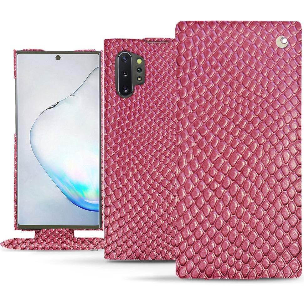 Noreve Lederschutzhülle vertikal (Samsung Galaxy Note 10+), Smartphone Hülle, Rosa