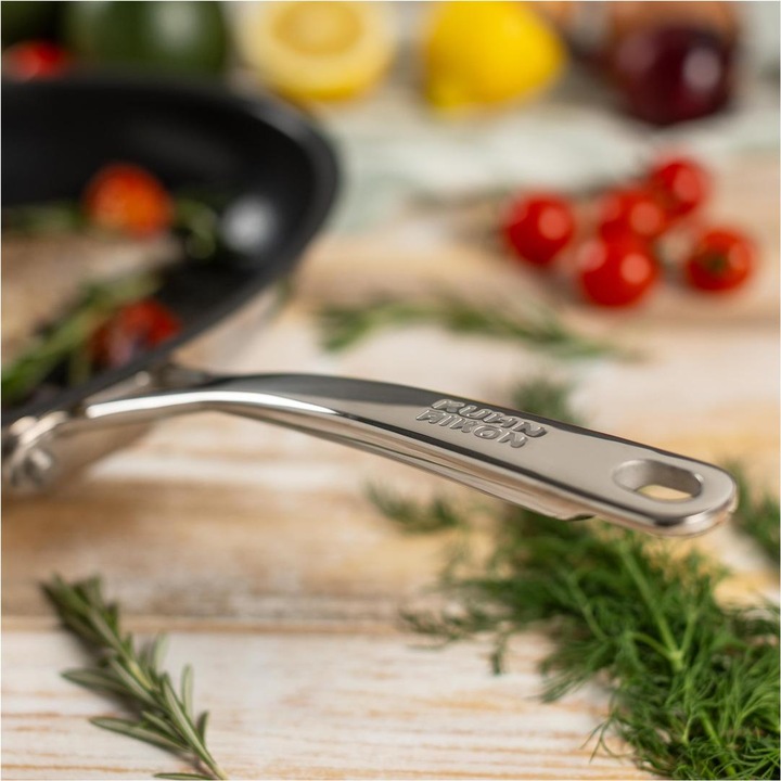 Image du produit Kuhn Rikon Poêle à poisson polyvalente (29 cm, Poêle à frire, Acier inoxydable)