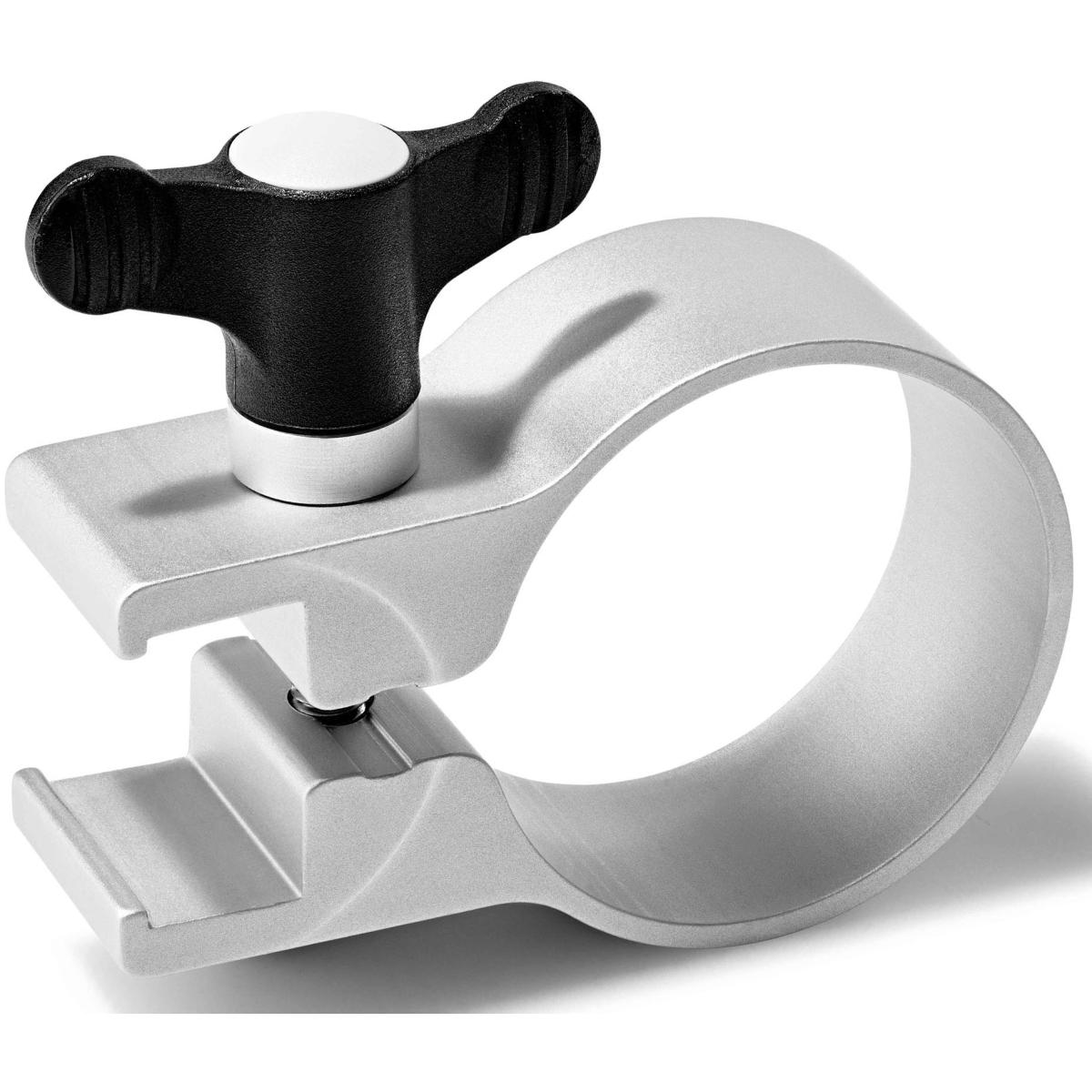 Ultradex, Zubehör Präsentieren, Aluminium-Tafelklemme für 40mm Standrohr eloxiert silber Schnellverschluss VE=2 Stück
