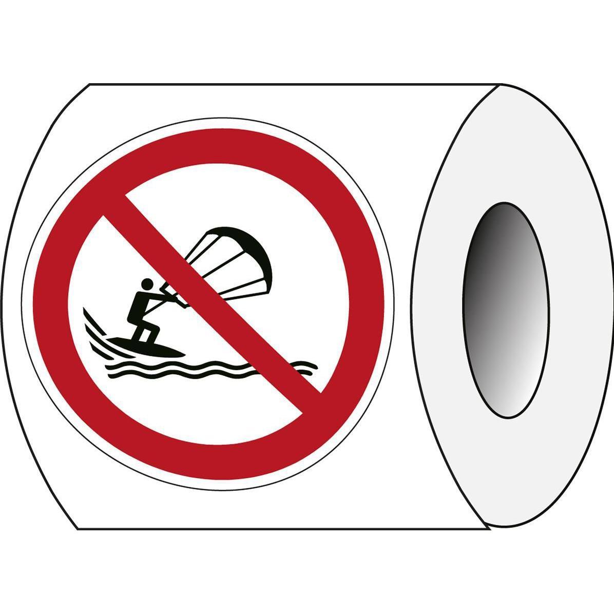 Brady, Informationsschild, ISO-Sicherheitsschild - Kitesurfen verboten