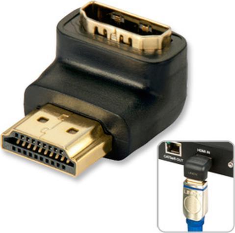 Actual product image Lindy Angle adapter 90 "bottom" HDMI to (HDMI, 4 cm)
