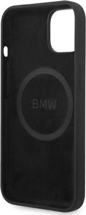 Image du produit BMW Étui BMHMP14MSLBLBK iPhone 14 Plus 6,7" czarny/black hardcase Silicone Signature Logo Magsafe (Apple iPhone 14 Plus)