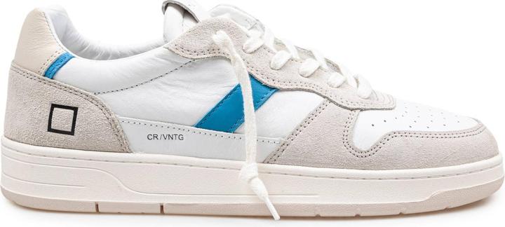 Immagine prodotto D.a.t.e. sneakers court 2.0 in leather and suede color white and bluette (42)