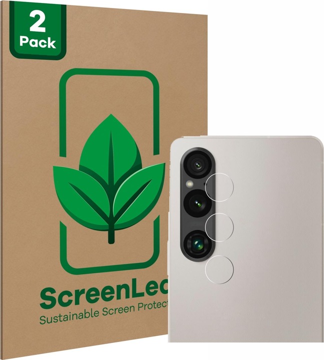 Actual product image ScreenLeaf Protective film sustainable screen protector screen protector film clear transparent (2 Piece, Sony Xperia 1 V)